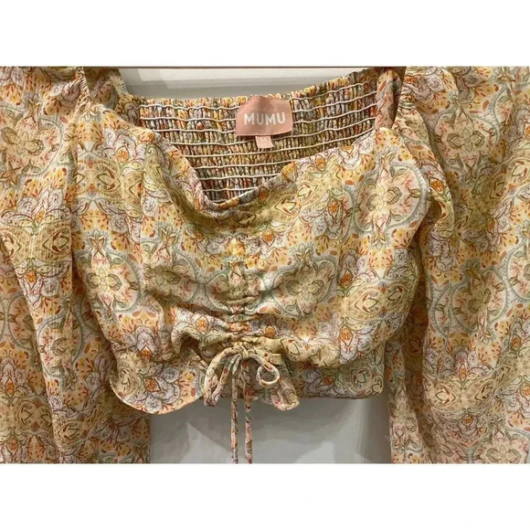 Revolve Show Me Your Mumu Rivington Crop Top in Stevie's Paisley, M - Picture 8 of 10